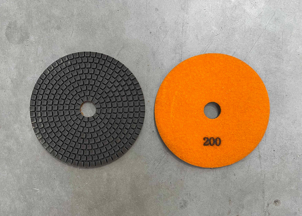 125mm Resin Polishing Pad, #200 WET