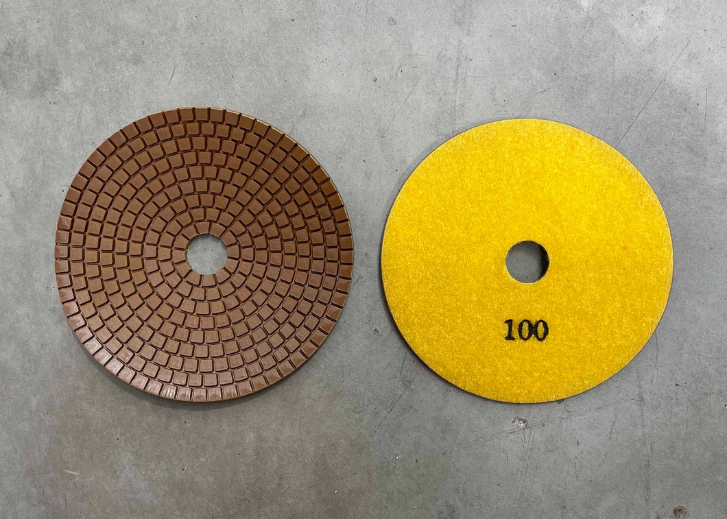 125mm Resin Polishing Pad, #100 WET