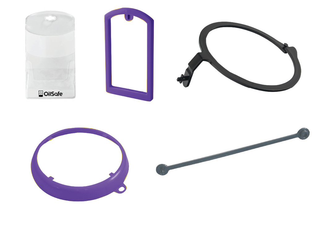 OilSafe - Drum label kit, purple