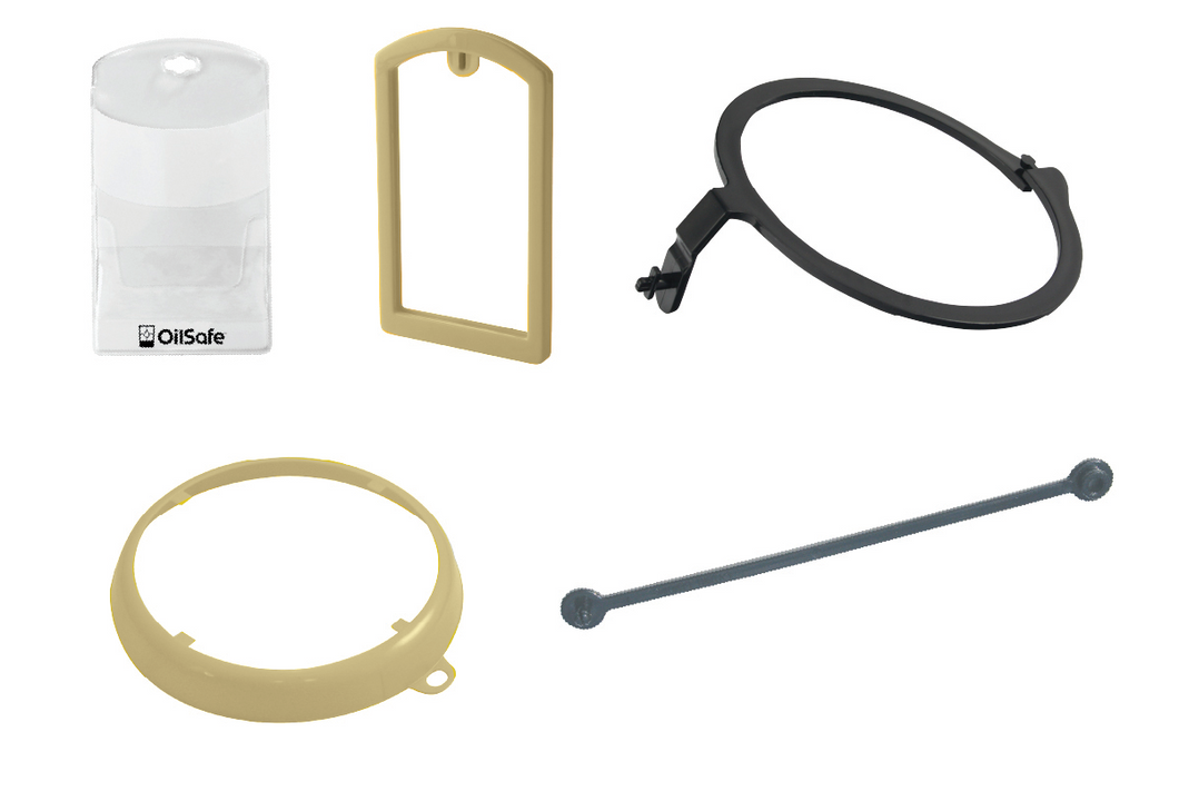 OilSafe - Drum label kit, beige