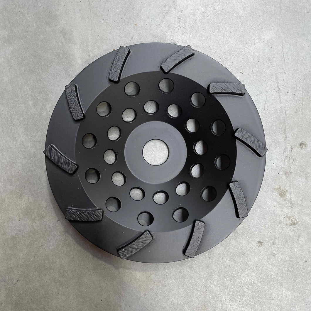 180mm Spiral Grinding Disc for Medium/Hard Concrete