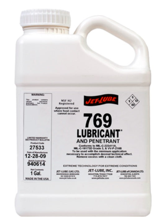 Lubricant and Penetrant 769 small pail 3.8L FG